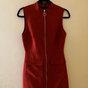 Forever 21 Red/Orange Dress
